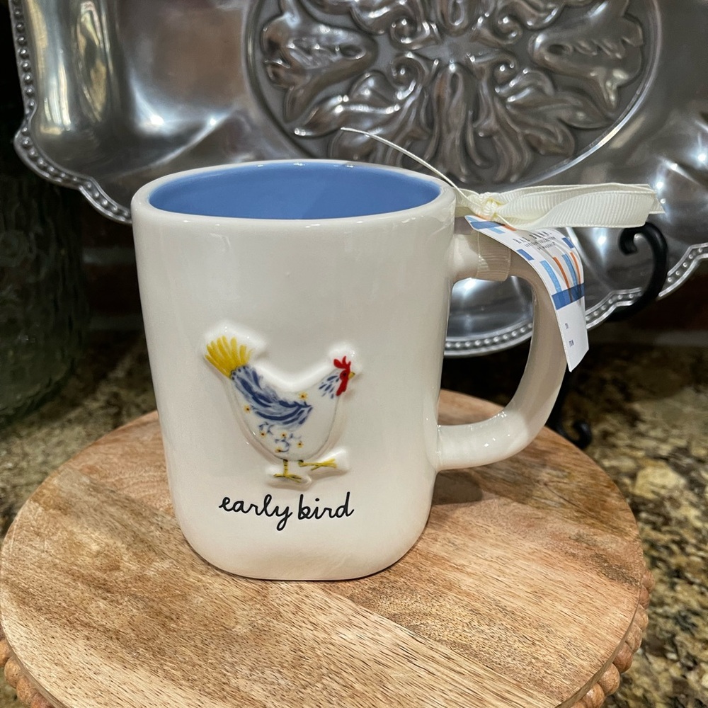 Rae Dunn 3d Early Bird 19.5 oz coffee mug - Brand new line collection - NEW